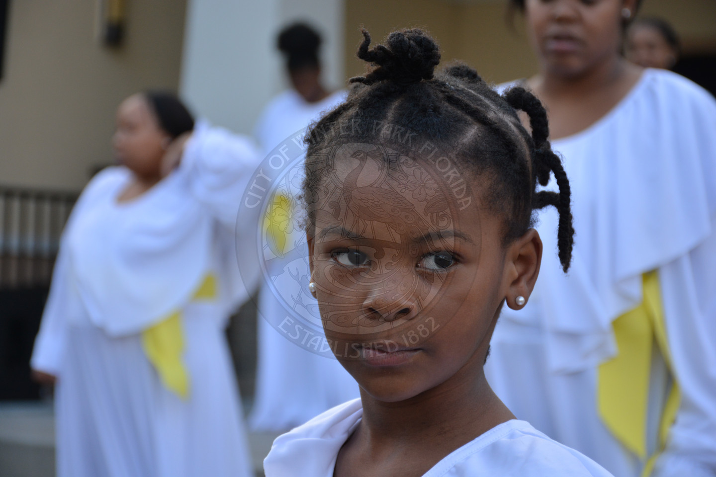 close up of young girl