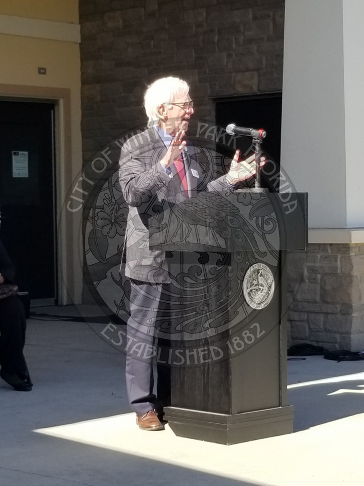Mayor Phil Anderson speaking at the Unity Heritage Festival