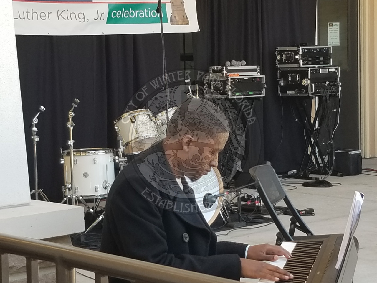 Man playing the piano