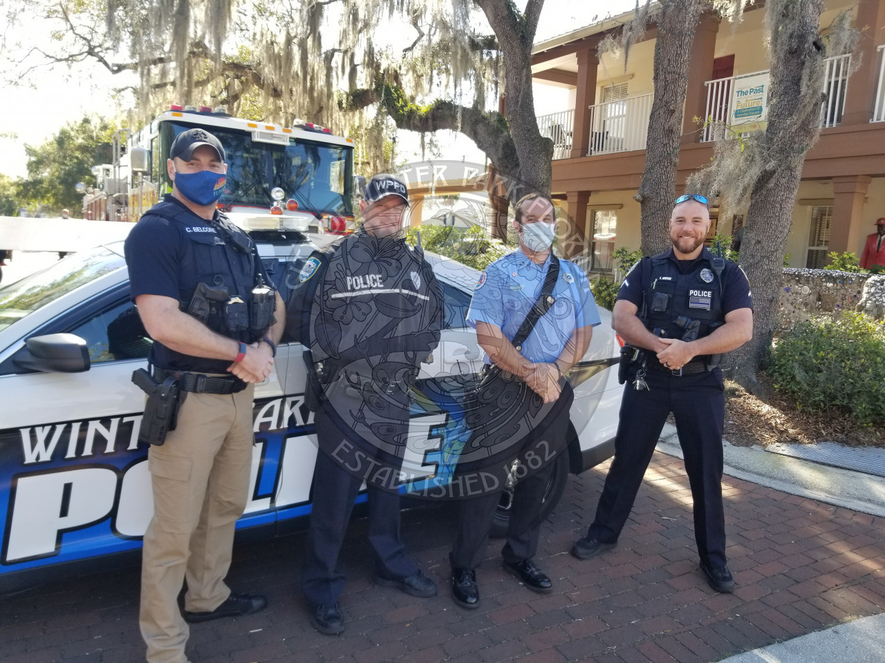 Winter Park Police Officers smiling at the camera