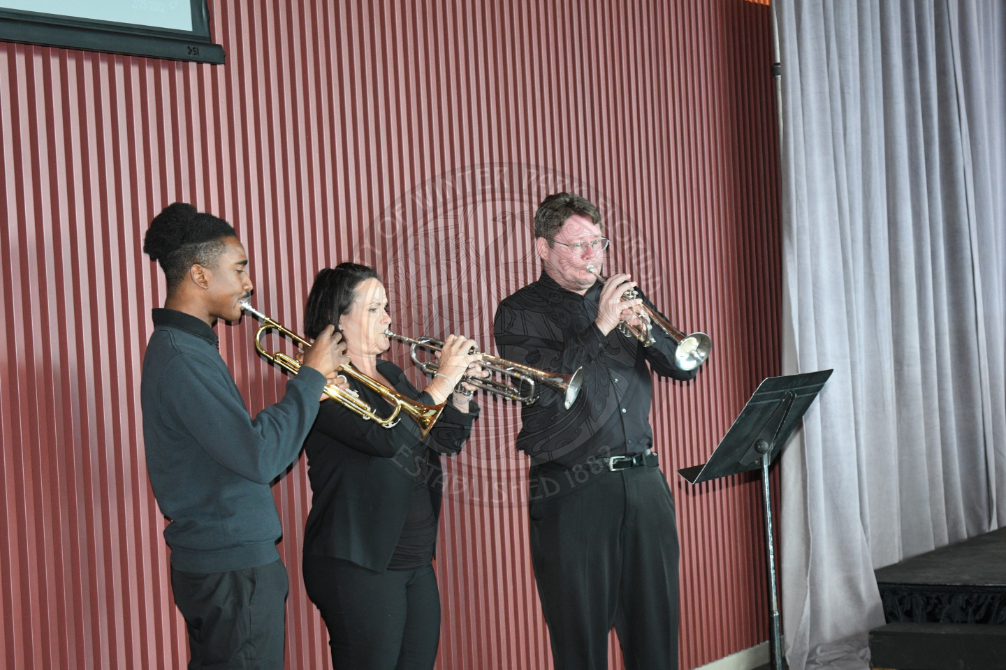 trio of trumpeters