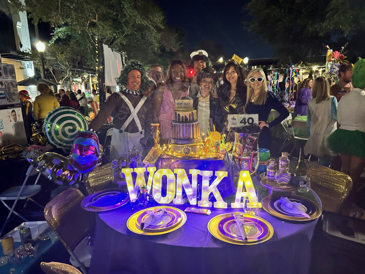 Honorable Mention Certificate Table Winner - Wonka Theme