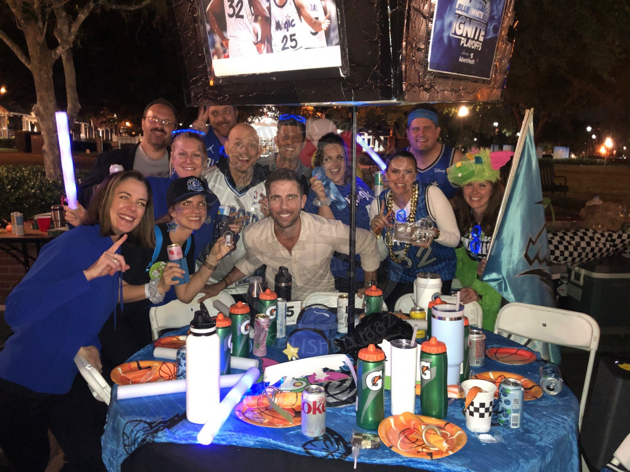 Most Colorful Table Winner - Orlando Magic Theme