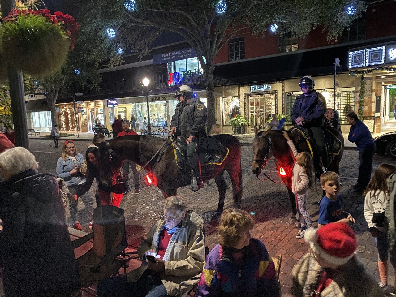 two Orange County Sheriff Officers on horses