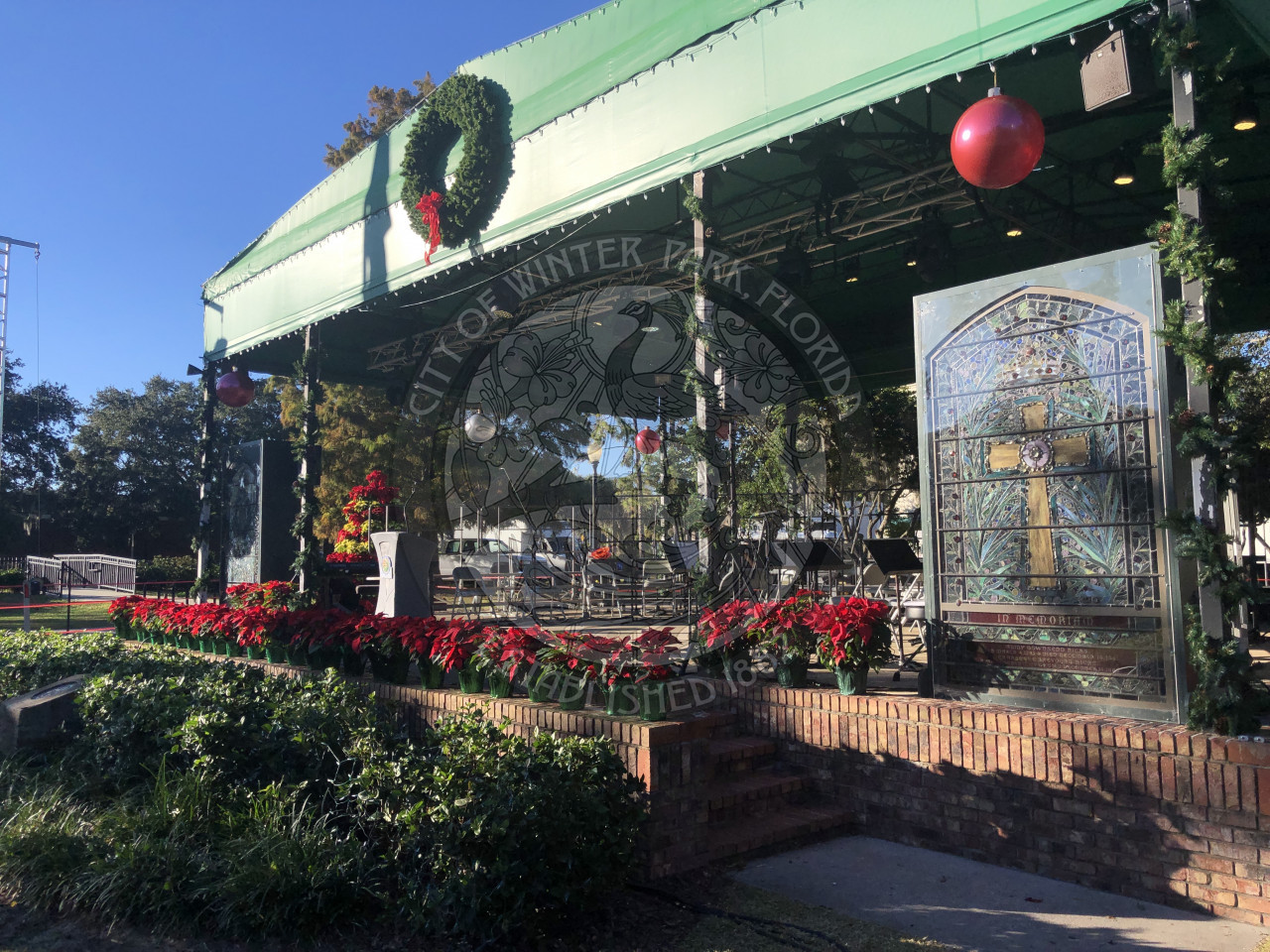 Christmas in the Park stage