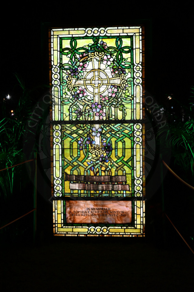 a tiffany stained glass window.