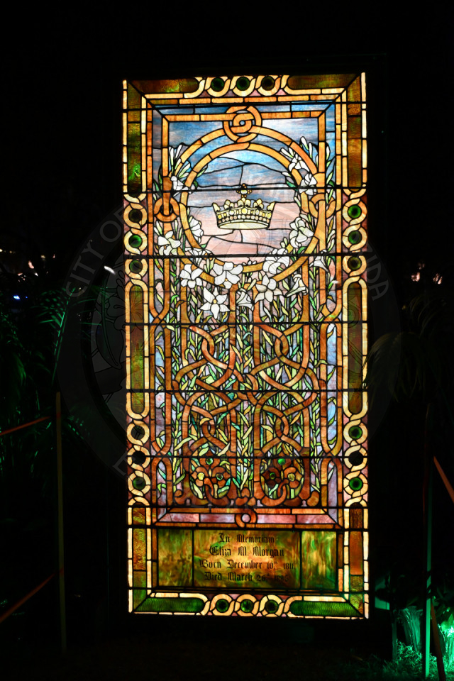 a tiffany stained glass window.