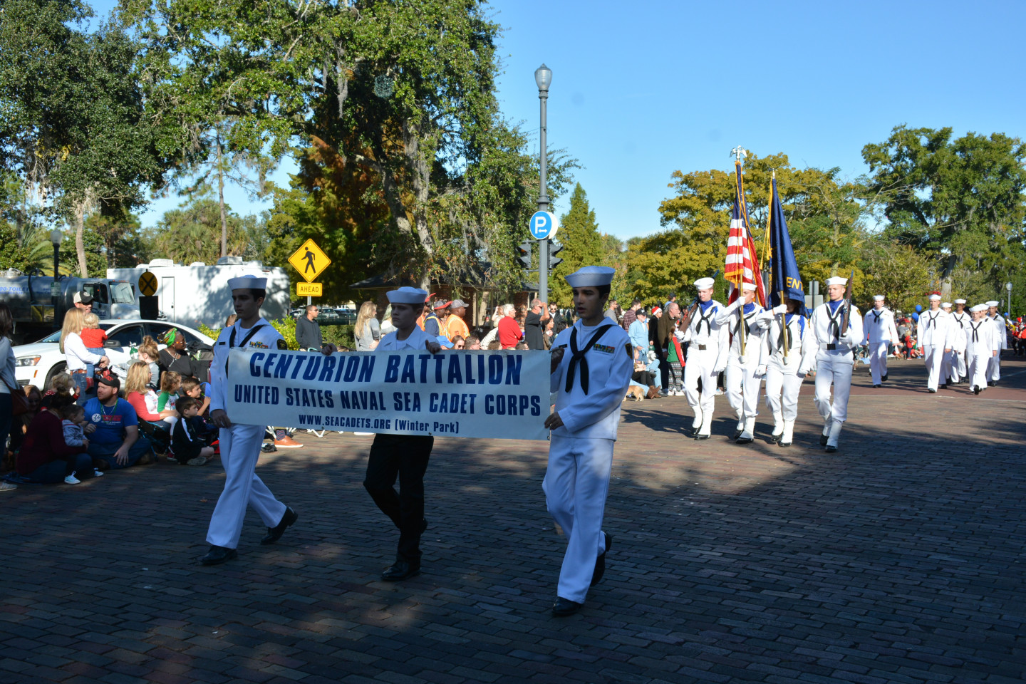 United States Naval Sea Cadet Corps walking during the parade