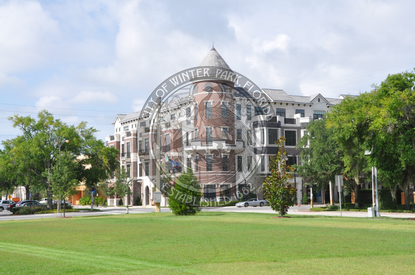 The West Meadow and the Douglas Grande building