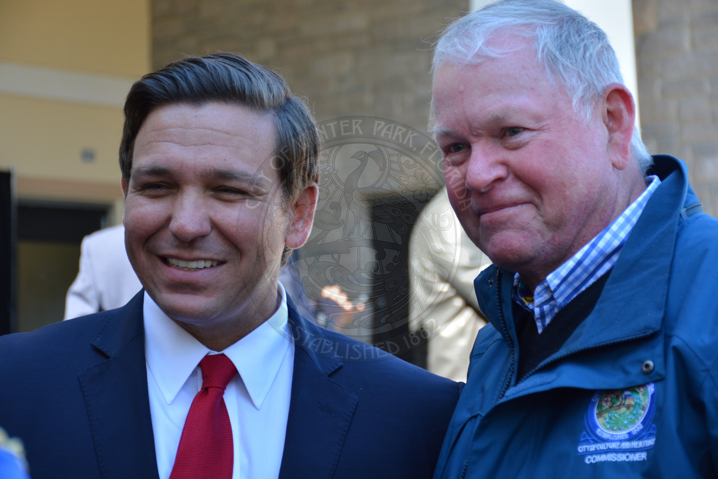 Governor Ron DeSantis with Vice Mayor Pete Weldon