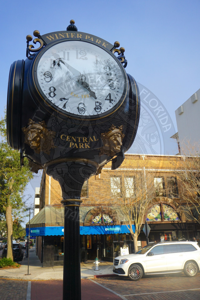 close up of the historic clock in Central Park