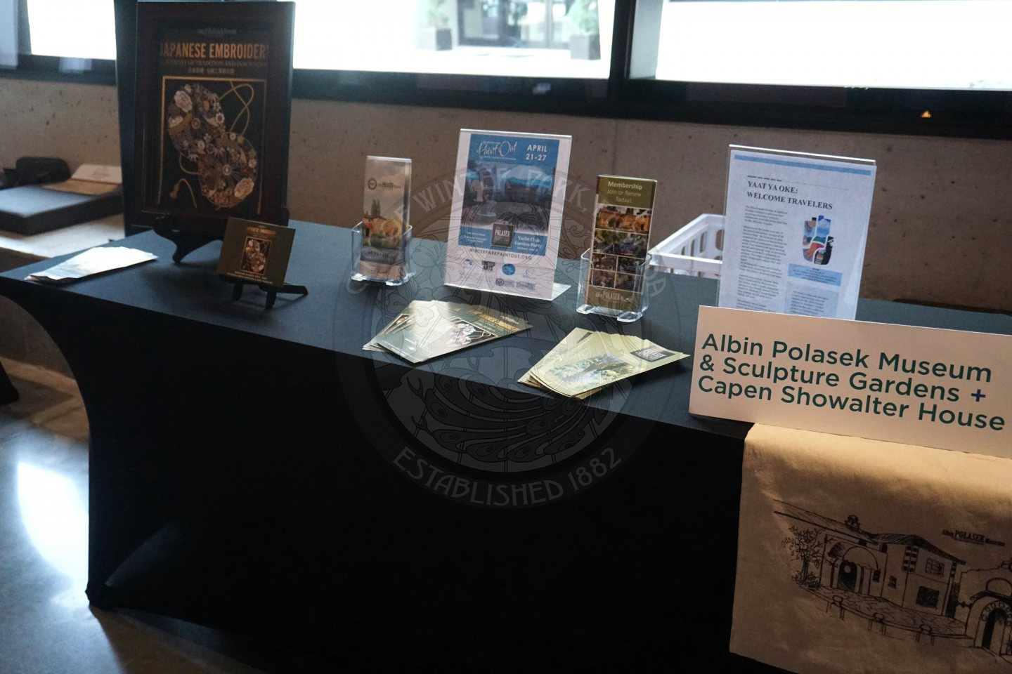 a table with information about the Albin Polasek Museum &amp; Sculpture Gardens + Capen Showalter House.