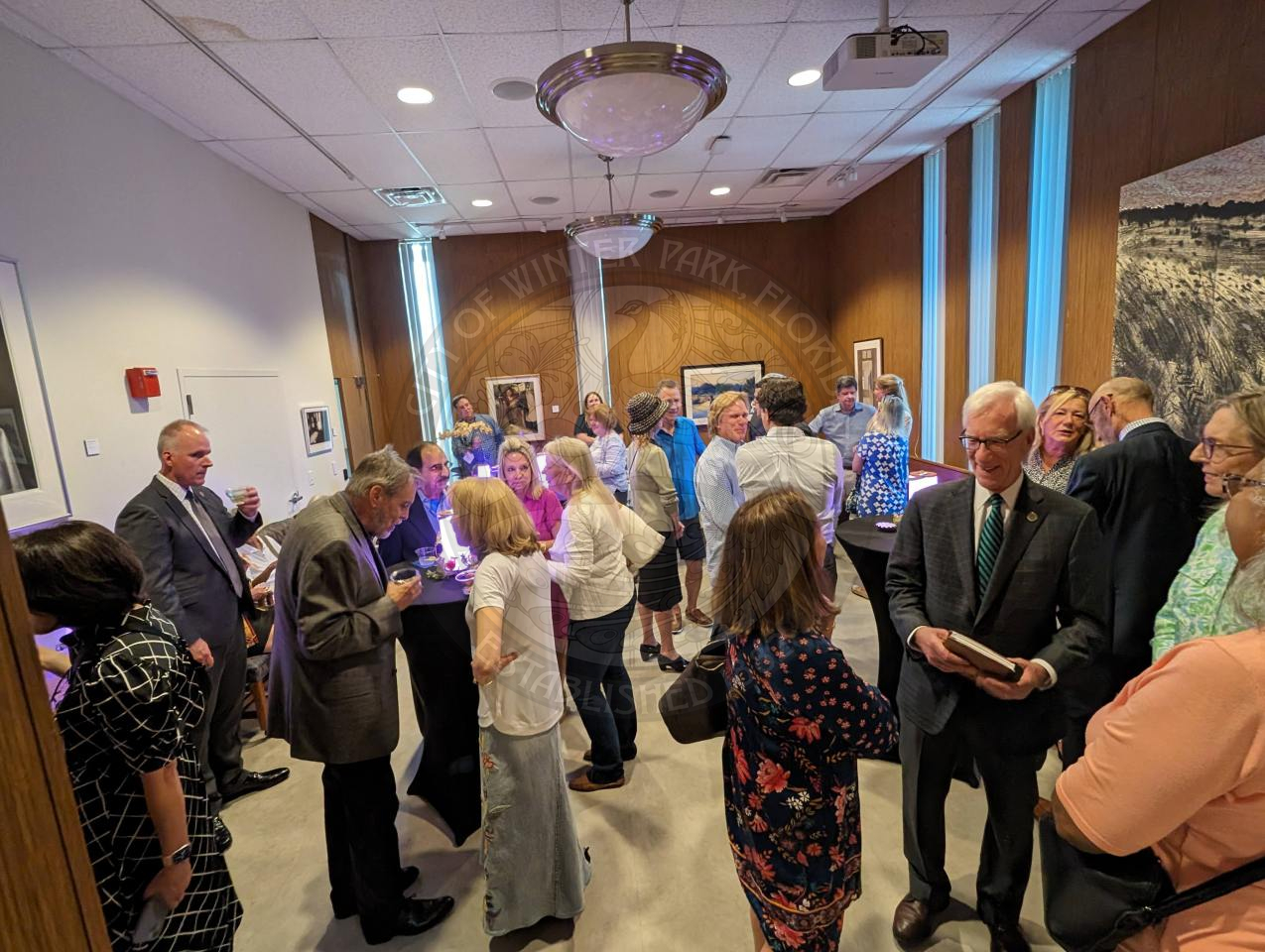 View of the reception in honor of Sheila DeCiccio becoming Mayor.