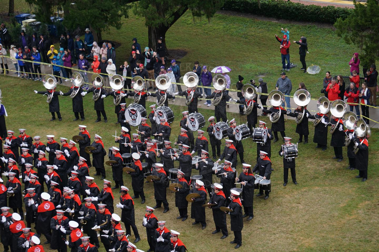 Ariel view of North Carolina band.