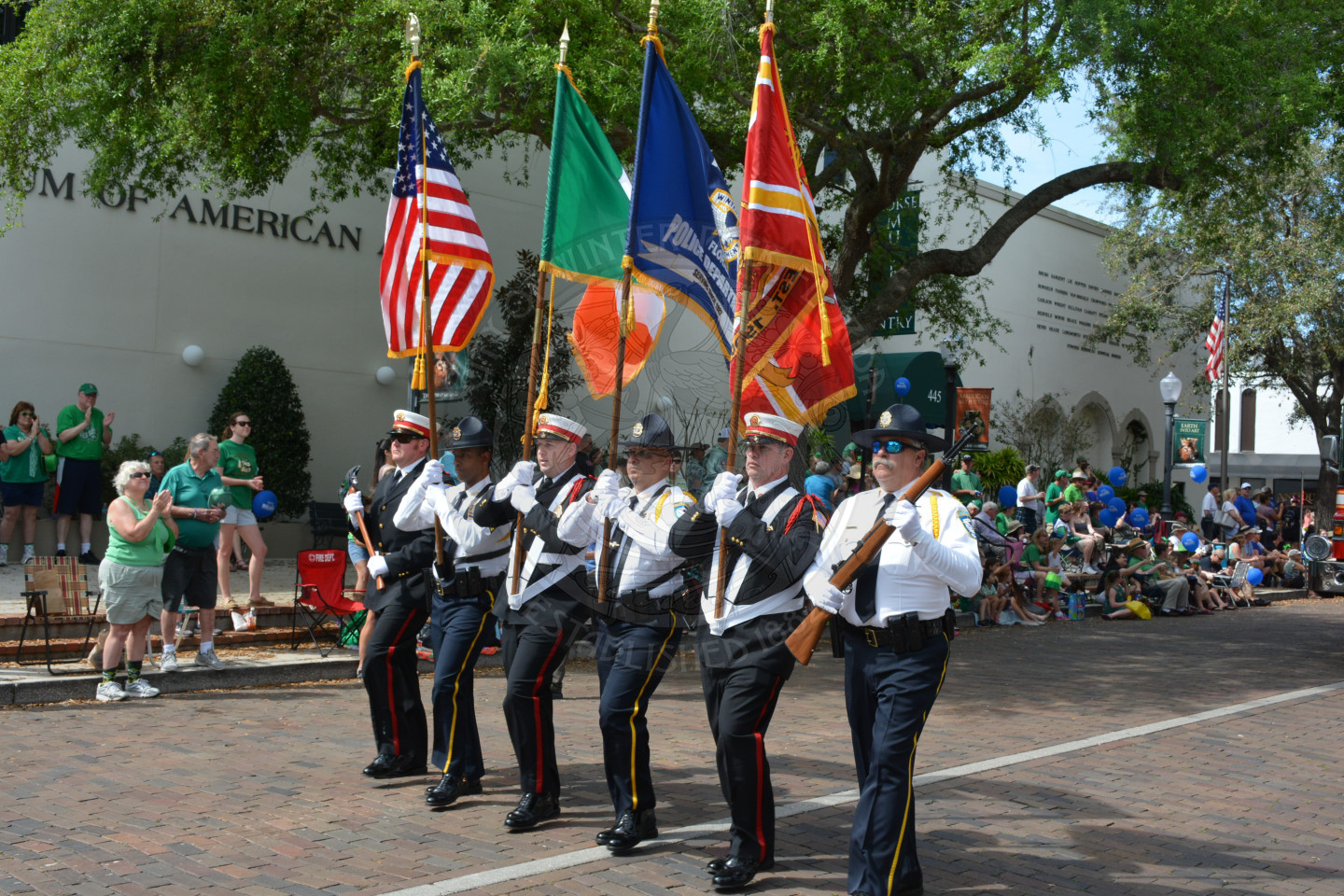 Color Guard leads off the annual parade