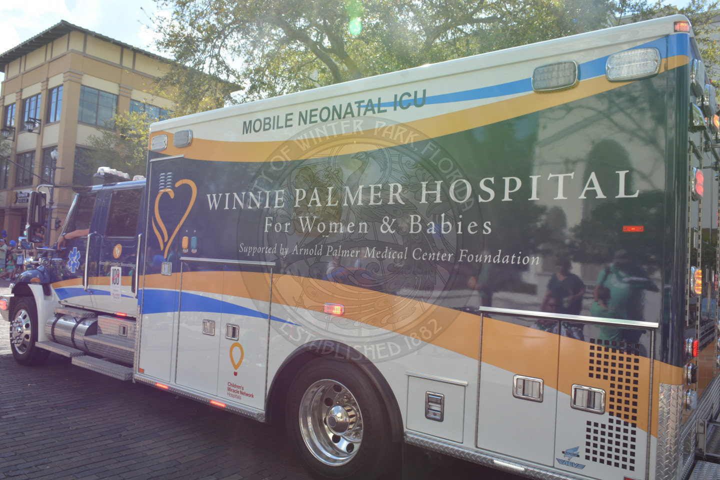 Winner Palmer Hospital large semi truck