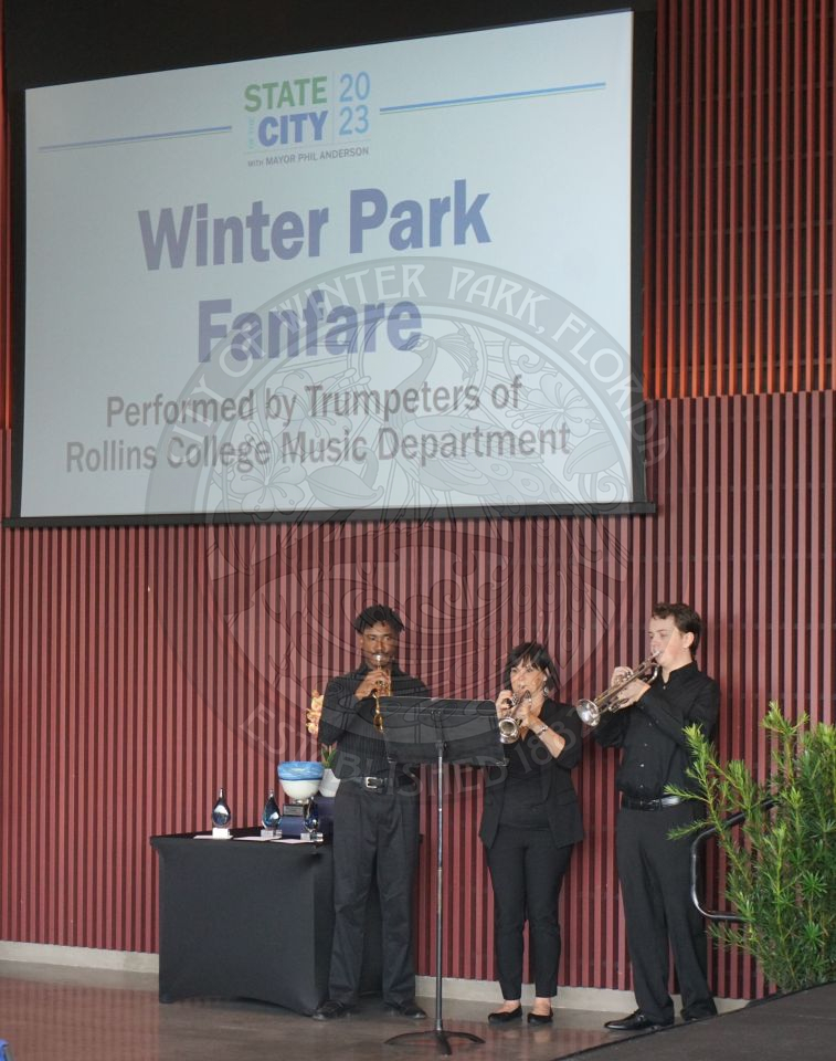 Trumpeters of Rollins College Music Depearmtnet peforming