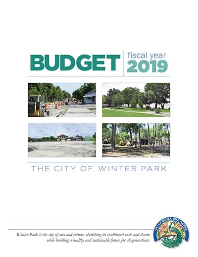 2018-2019 Annual Budget cover