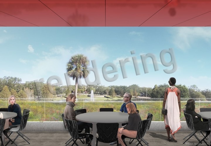 Winter Park Events Center Rooftop Terrace view rendering