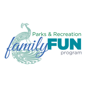 Winter Park seal peacock with Parks & Recreation Family Fun Program