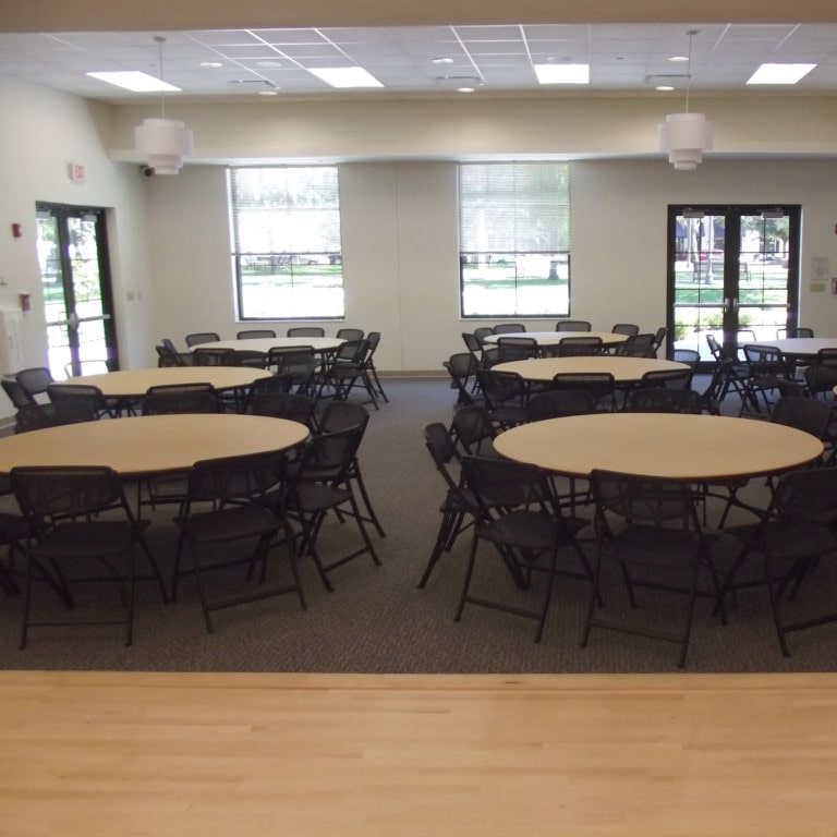 Winter Park Community Center rental room with tables