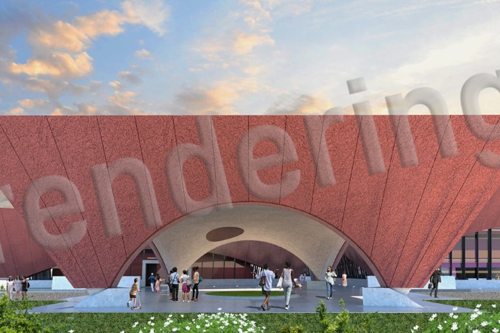 Winter Park Events Center Porte Cochère rendering