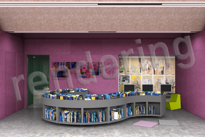 Winter Park Library Early Literacy Area rendering