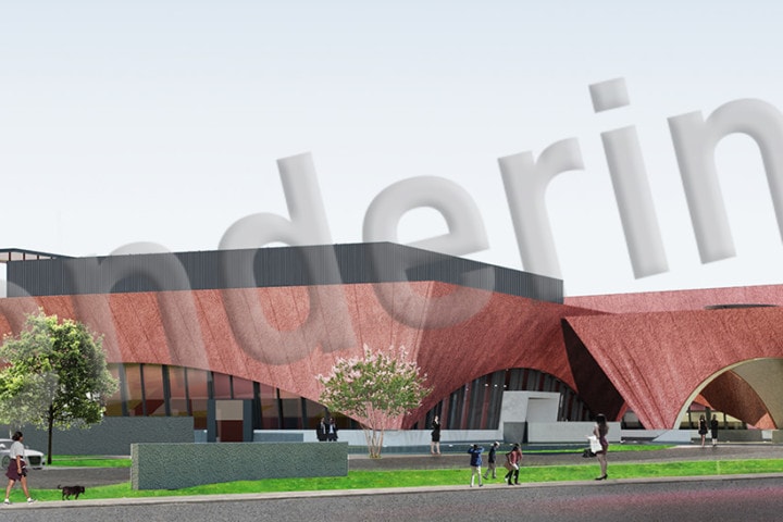 Winter Park Library & Events Center street view from Morse Boulevard rendering