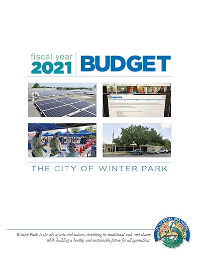 2020-2021 Annual Budget cover