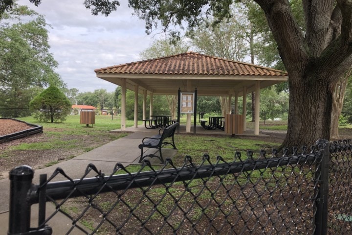 pavilion in a park