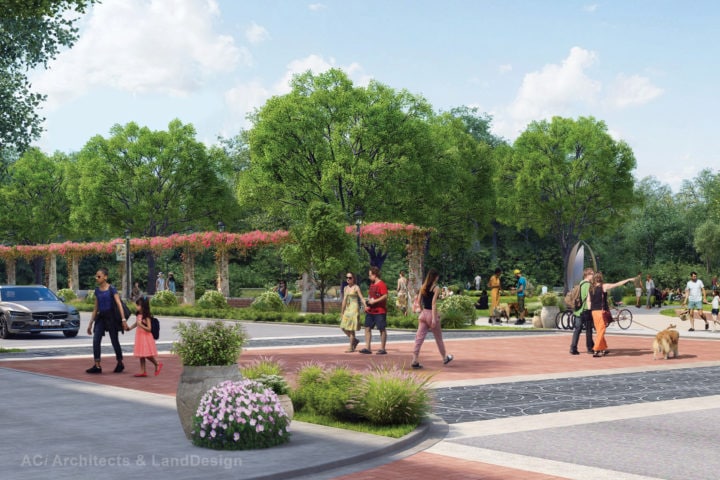 street view rendering of future park