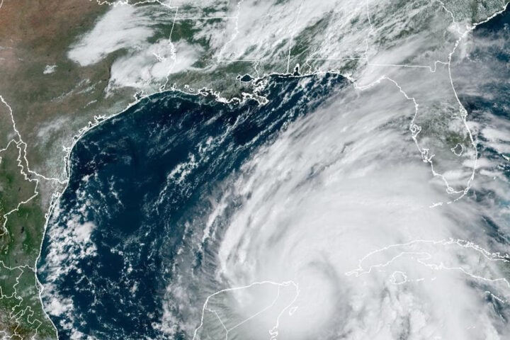 satellite image of hurricane helene