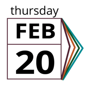 Thursday, February 20 logo