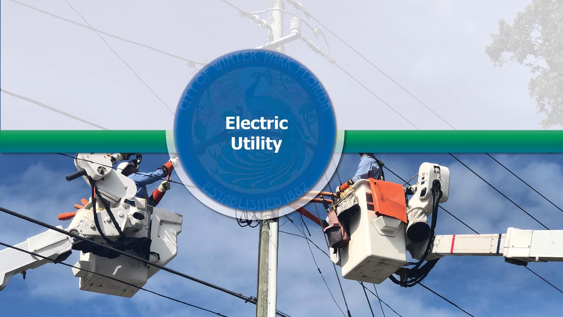 Electric Utility Budget Presentation title page