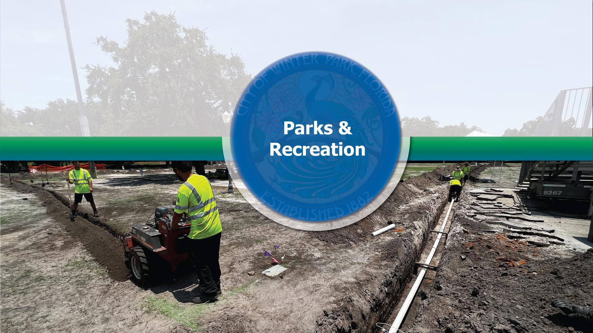 Parks & Recreation Budget Presentation title page