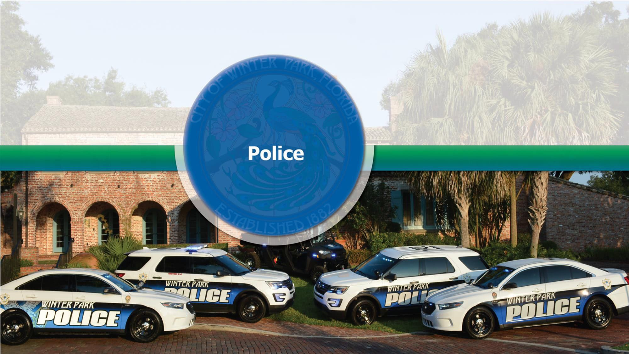 Police Budget Presentation title page