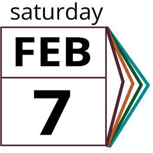 Saturday, February 7 logo